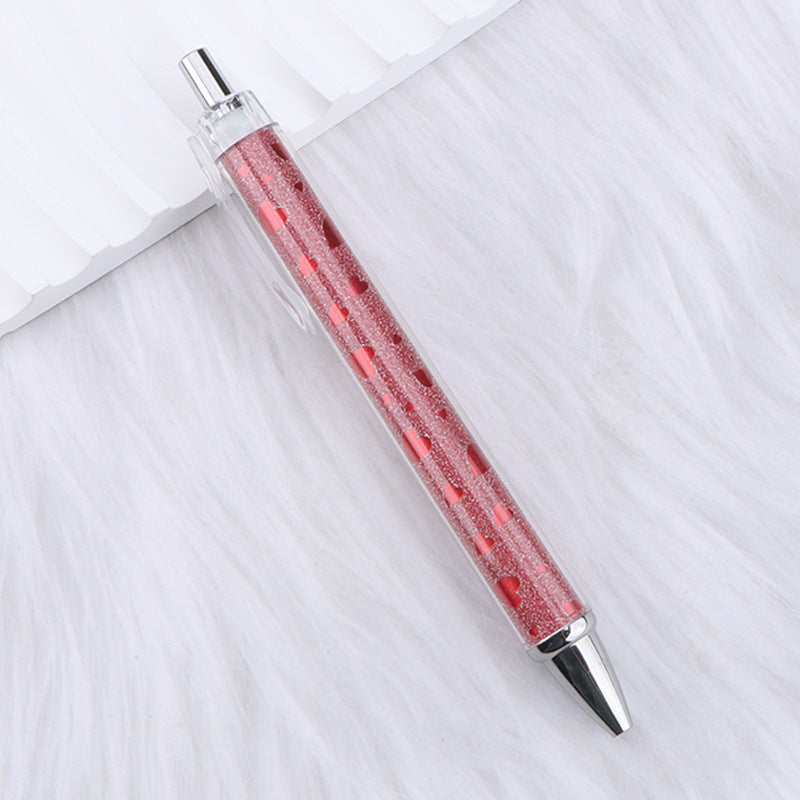 Wholesale Pink Bow Heart Roll Paper Ballpoint Pen