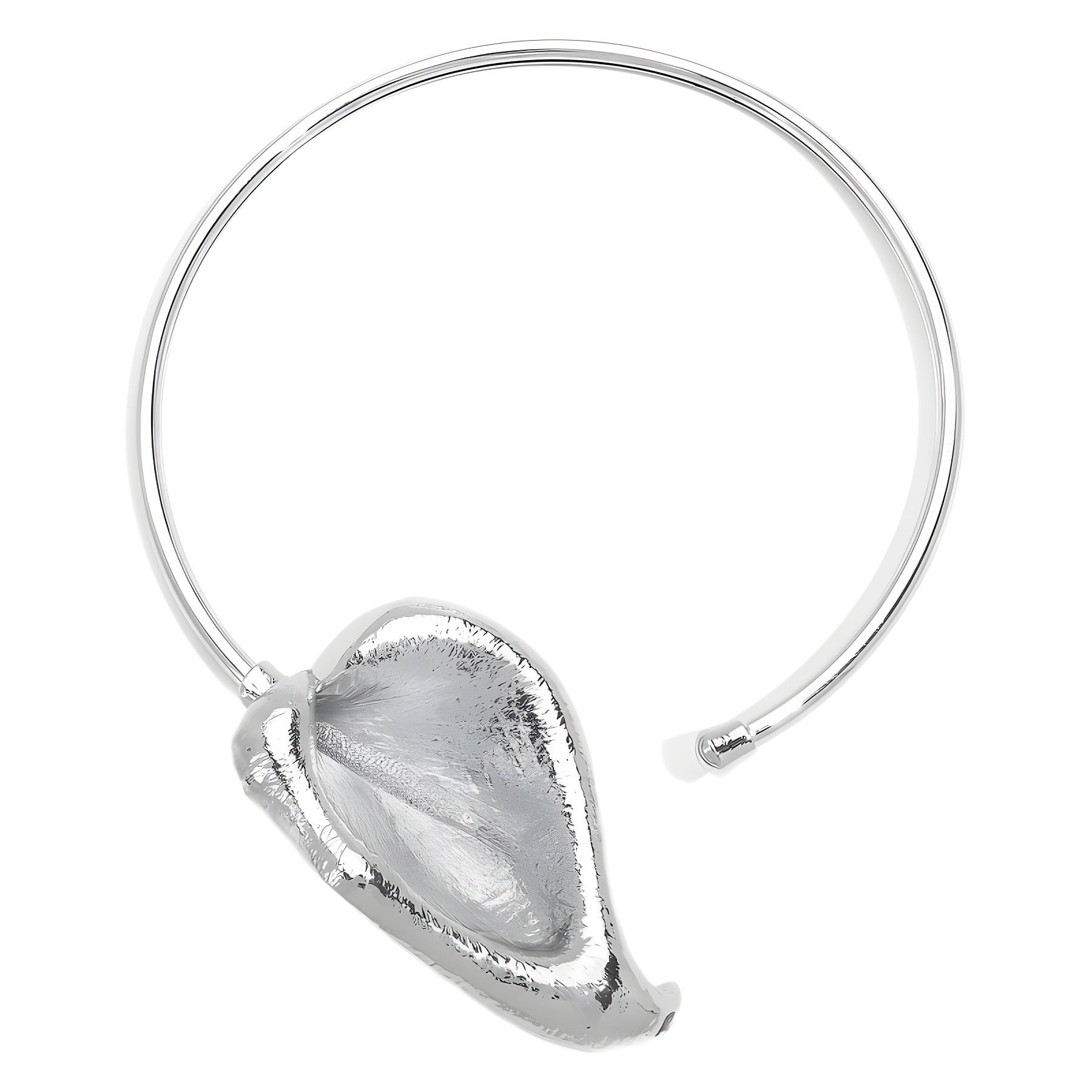 Wholesale  Leaves Three-dimensional Metal  Collar Light Luxury Retro Necklace