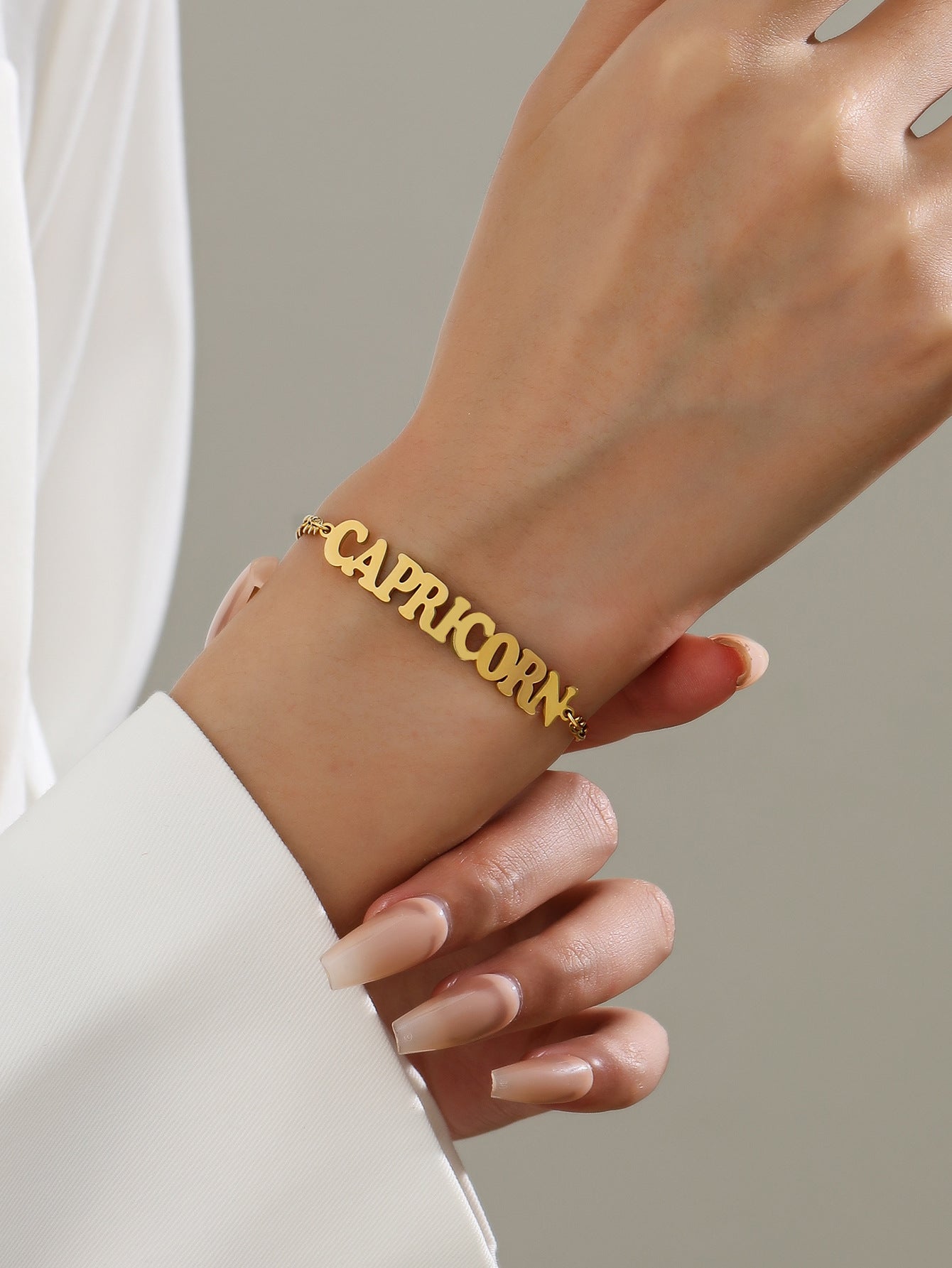 Wholesale Electroplated Alloy Zodiac Letter Bracelet Women S Contion Gift Jewelry Accessory