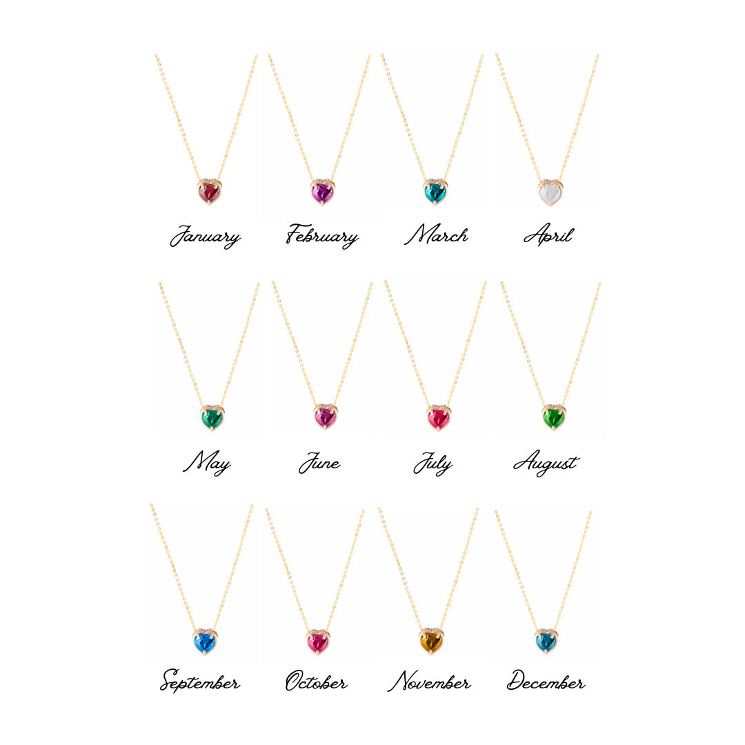 Wholesale Candy DIY Accessories Slidable Twelve Birthstone 18K Gold Necklaces
