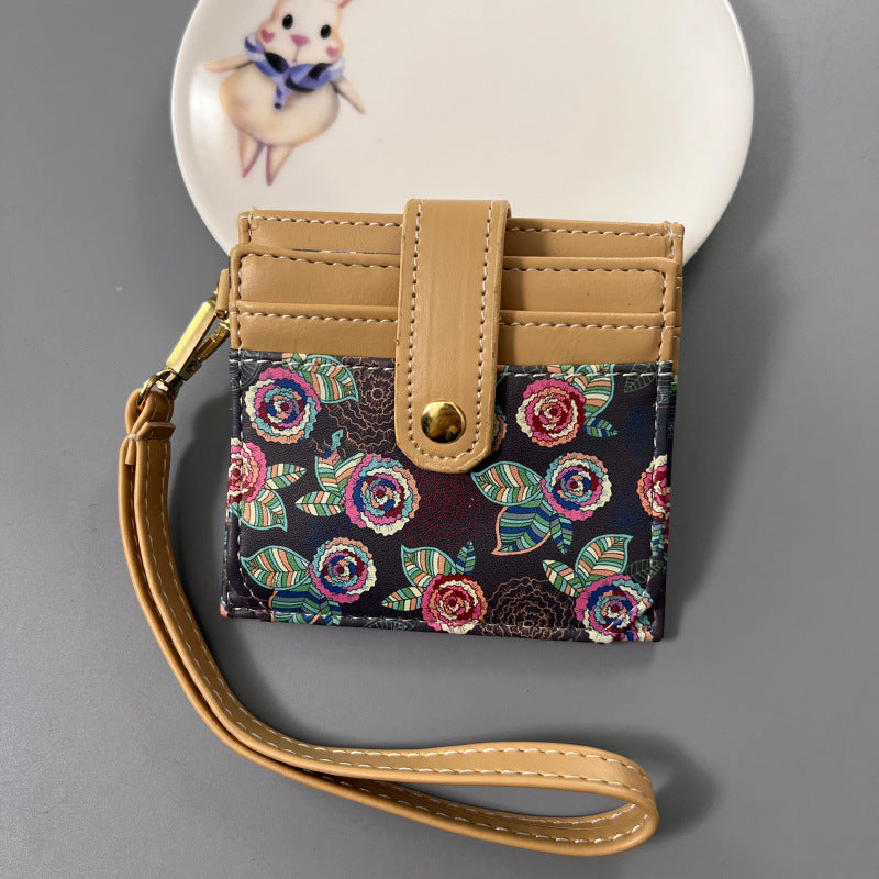 Wholesale Chic Ethnic Style Card Holder Compact Ultra-Thin Multiple Slots Boutique Resale Accessory