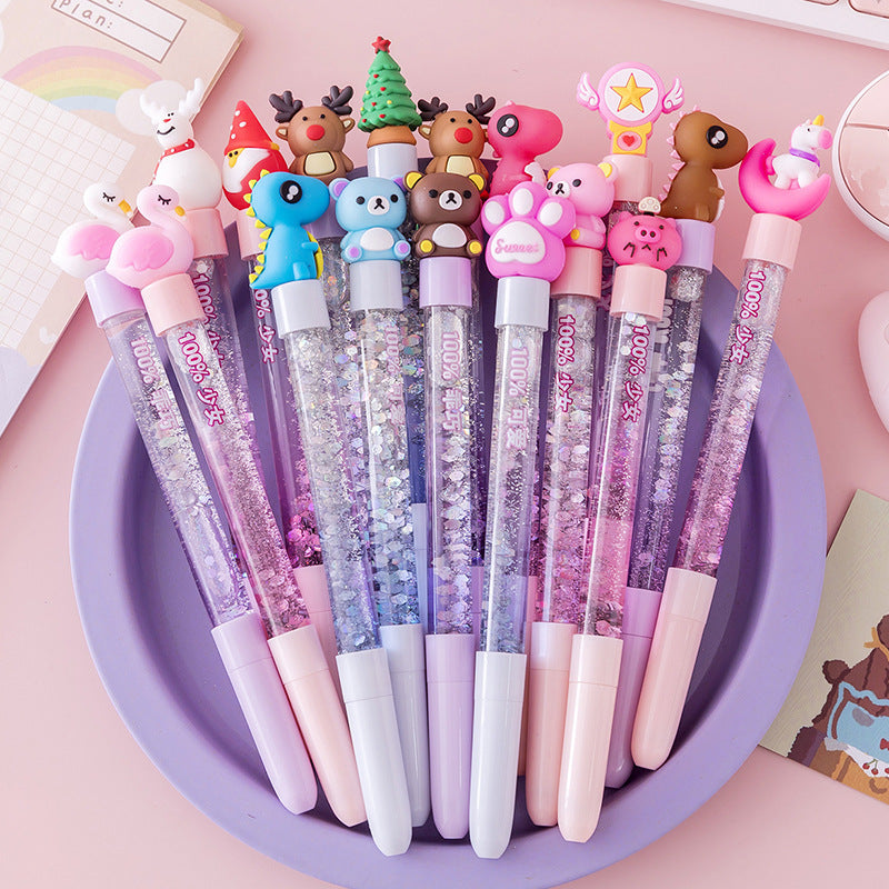 Wholesale Cute cartoon quicksand pen