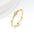 Wholesale 925 sterling silver plated with 14K gold 7 small diamond ring