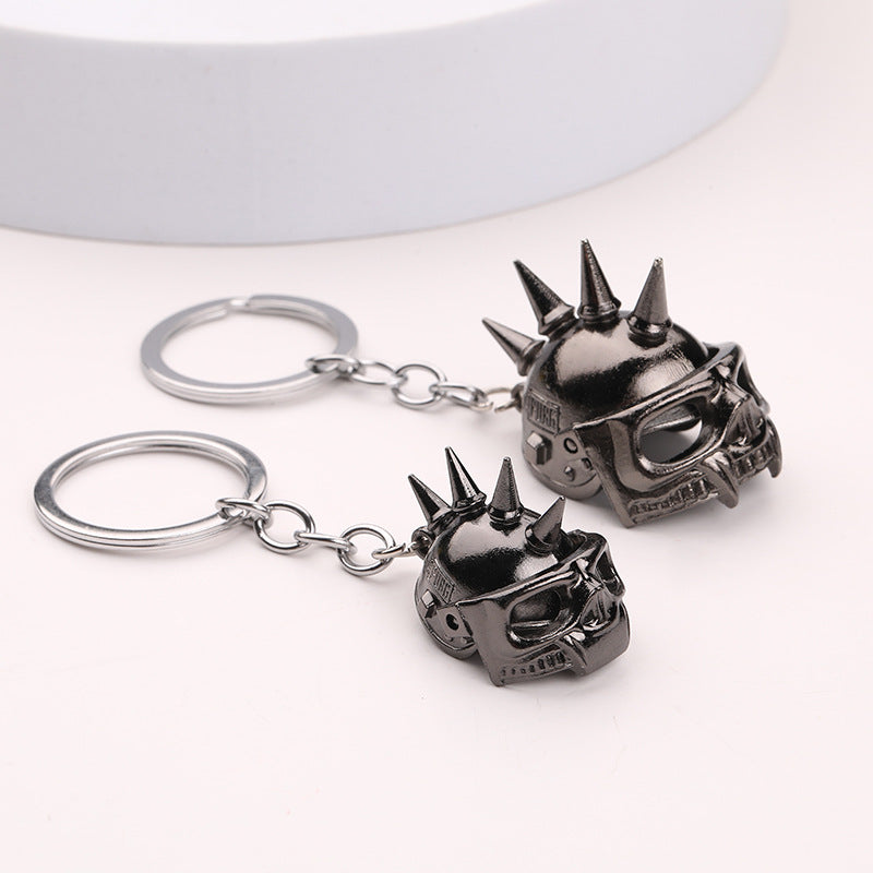 Wholesale Creative Skull Helmet Keychain
