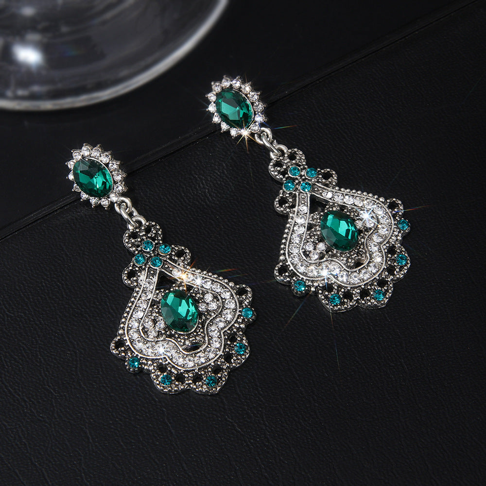 Wholesale European Retro Style Earrings - Diamond-Look Alloy for Party Wear and Gift