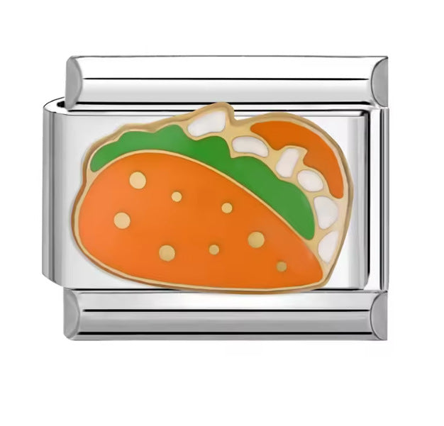 Wholesale Italian Charm Bracelet 9mm DIY Splicing Cute Cartoon Stainless Steel Composable Bracelet