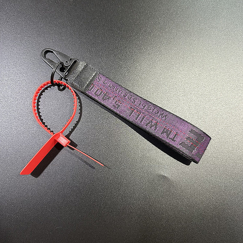 Wholesale Canvas letter lanyard keychain