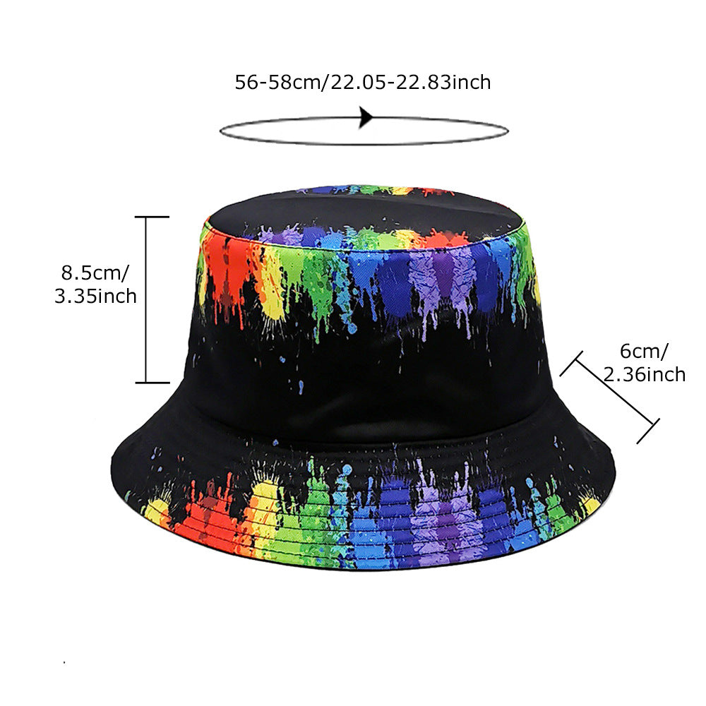 Wholesale  3D printed pattern fisherman hat  bucket hat