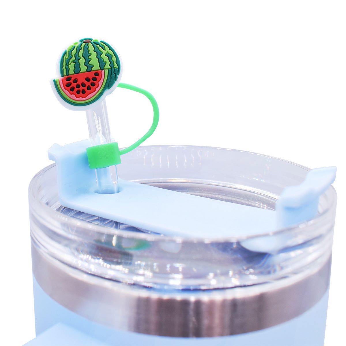 Wholesale Random 100pcs Straw Tube Cap Cartoon Fruit Straw Cover ACC-SCR-RYY059