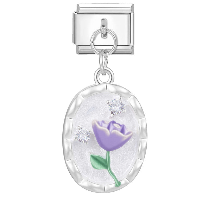 Wholesale Italian Charm Bracelet 9mm DIY Splicing Creative Pendant Stainless Steel Composable Bracelet