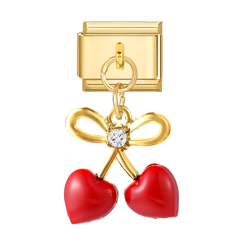 Wholesale  Italian Charm Bracelet 9mm DIY Splicing Cute Creative Stainless Steel Composable Bracelet