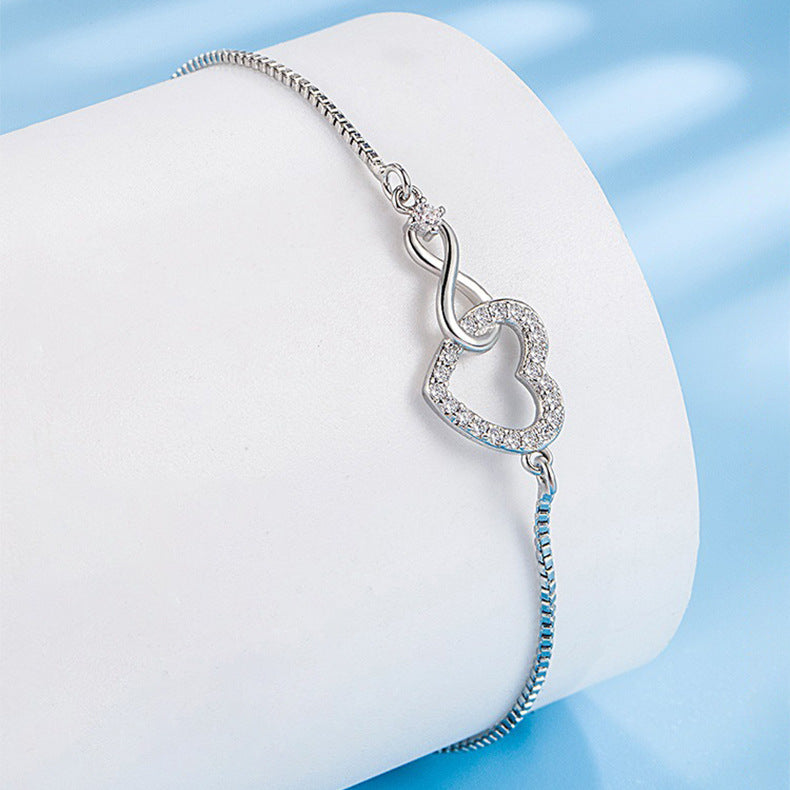 Wholesale Infinity Numbers Love Heart  Bracelet