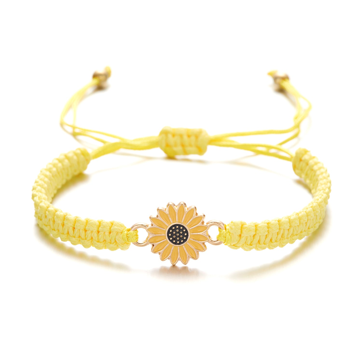 Wholesale Handwoven Sunflower Bracelet Daisy Couple Bracelet ACC-BT-Bayue002