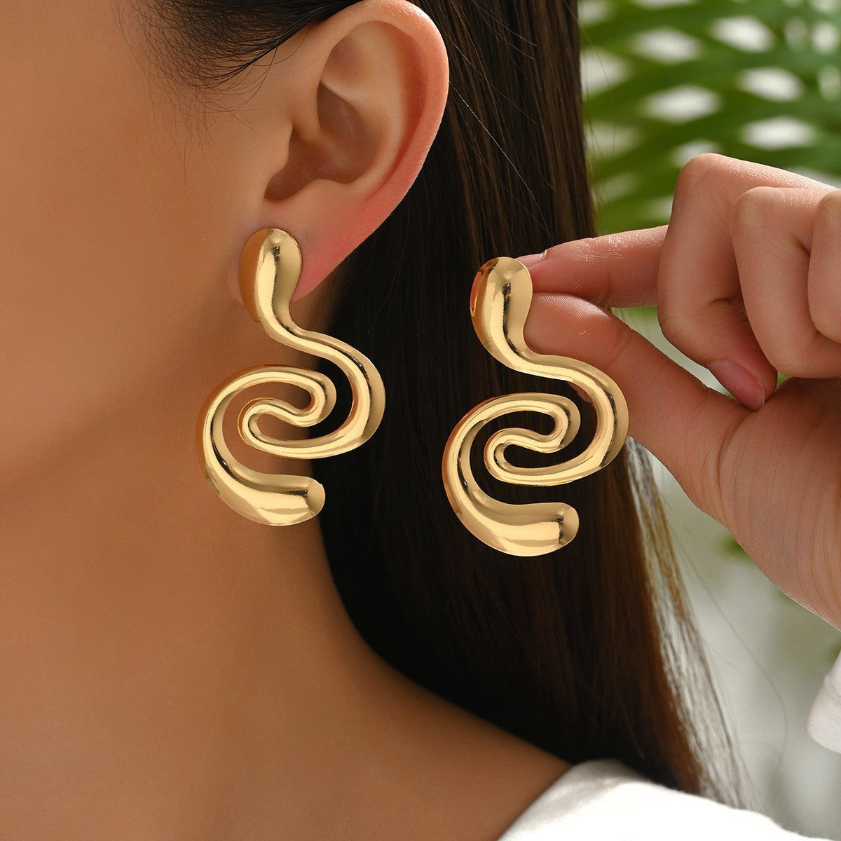 Wholesale Zinc Alloy Geometric Conch Starfish Stud Earrings for Women