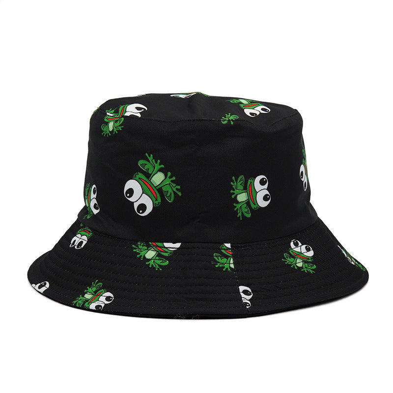 Wholesale  printing fisherman hat graffiti  double-sided basin hat tide
