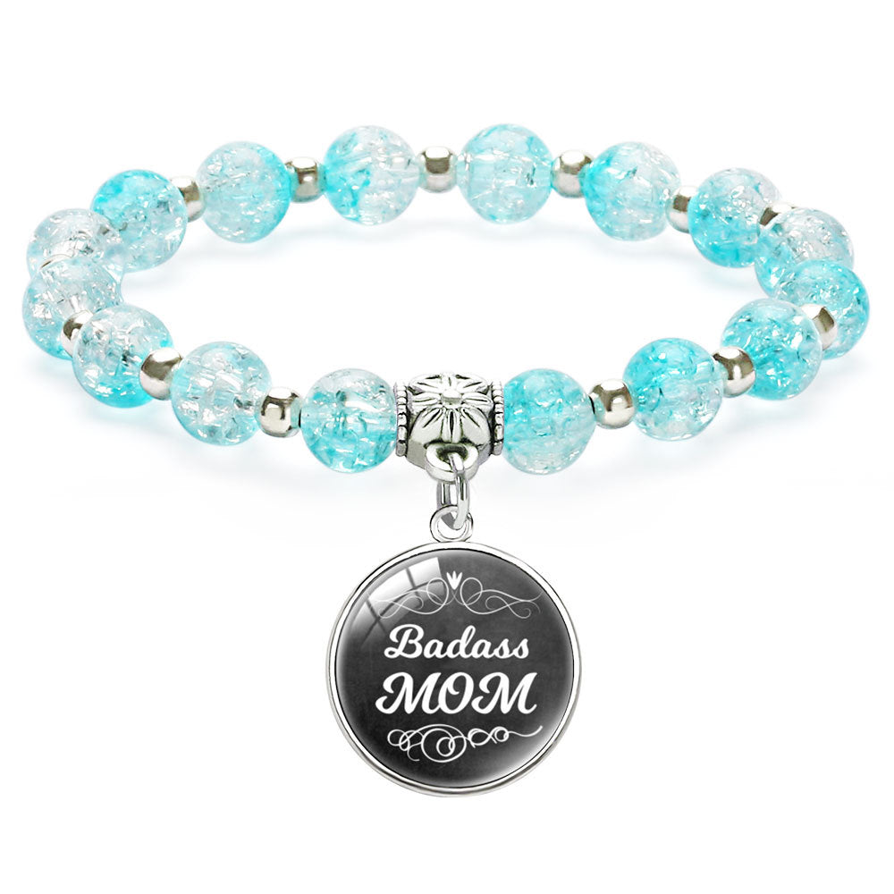 Wholesale  Mother's Day Bracelet Letter English Design Beaded Pendant Bracelet