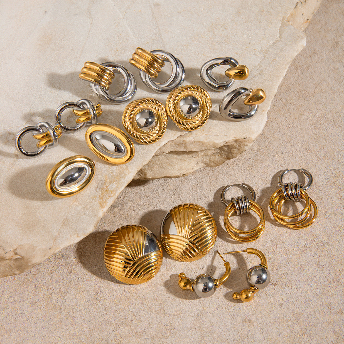 Wholesale Stainless Steel Circle Earrings