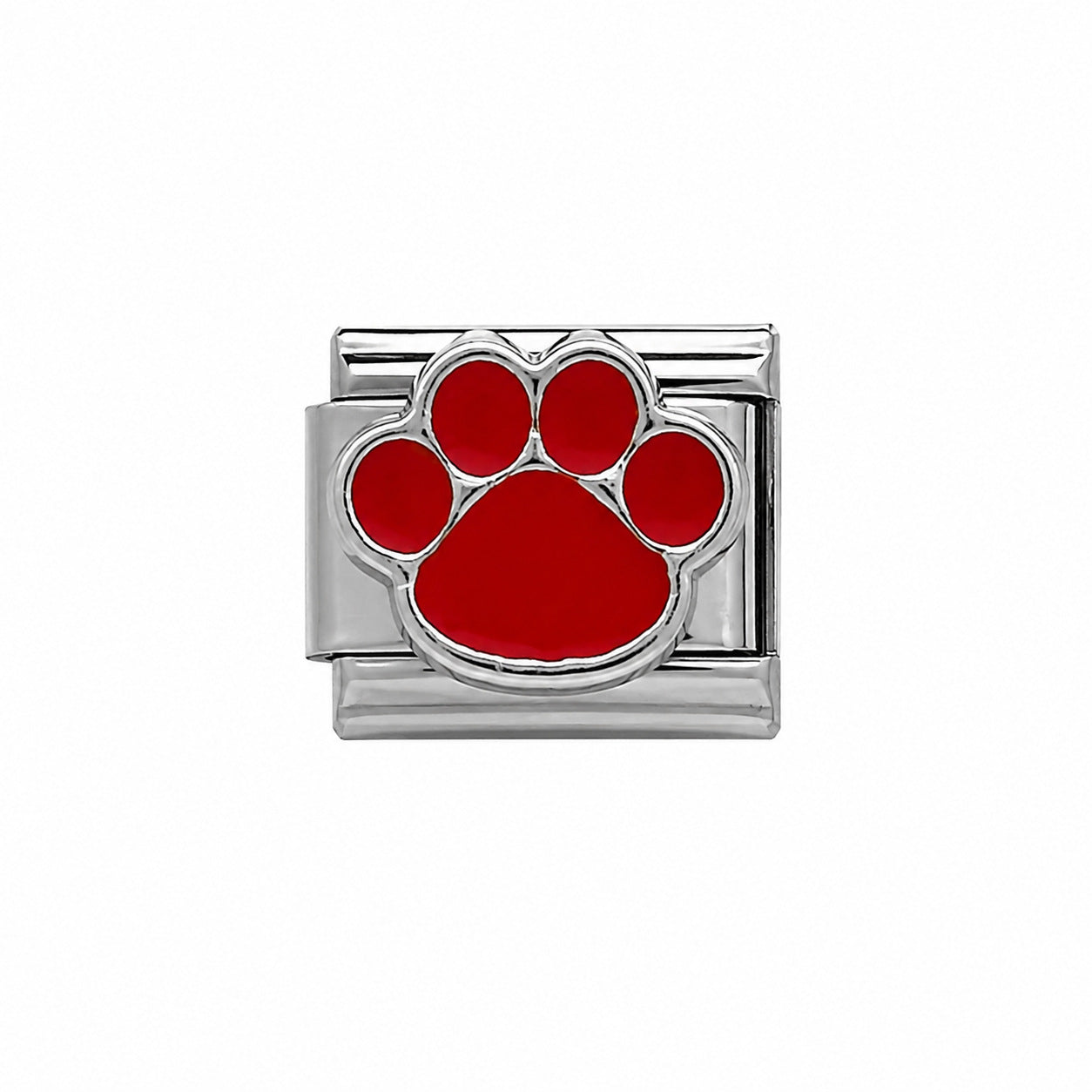 Wholesale Stainless Steel Italian Style Modular Dog Paw Animal Series Bracelet Fashion Accessory Gift