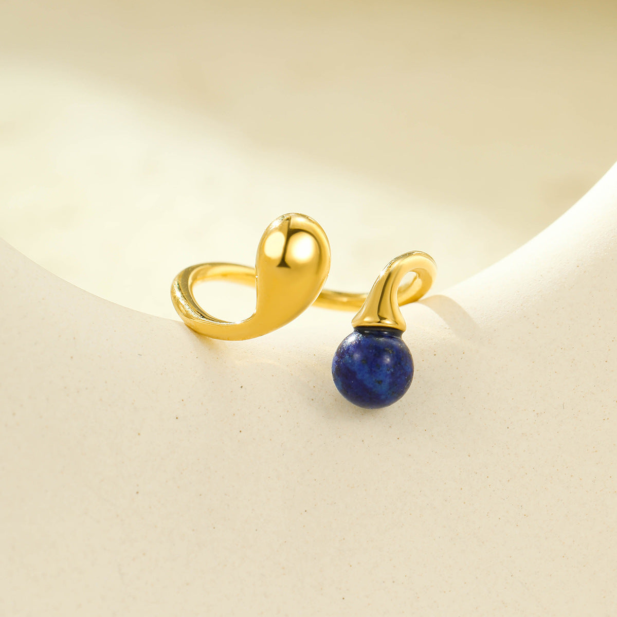 Wholesale  Stainless Steel Irregular Geometric Opening Ring