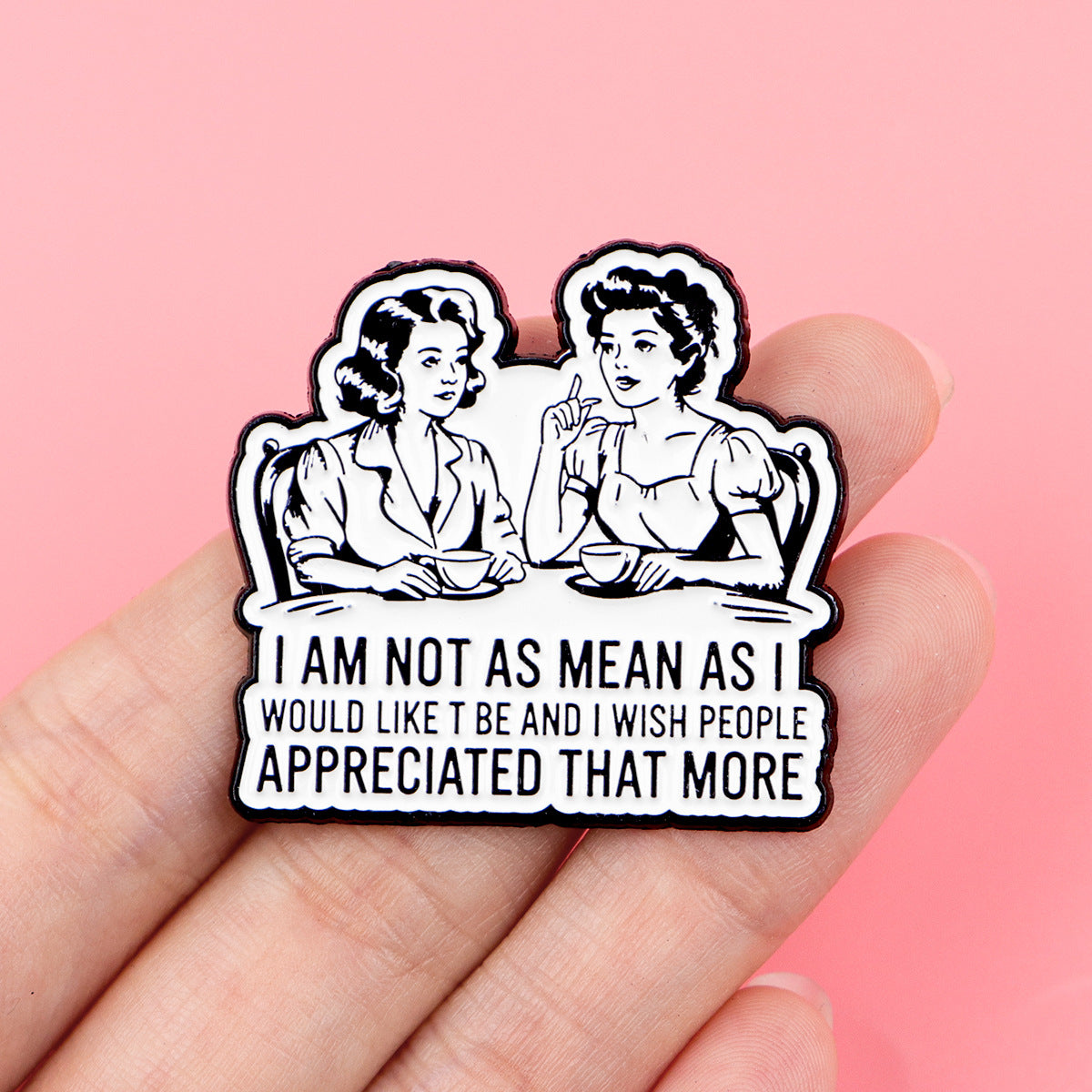 Wholesale Cartoon quote brooches