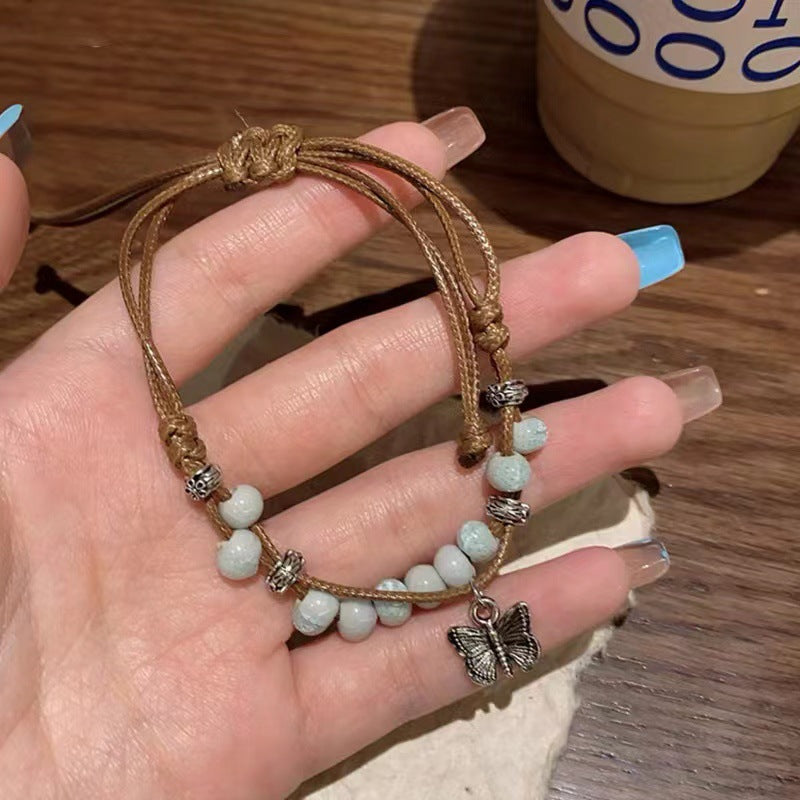 Wholesale Cute Cat Beaded Bracelet Ceramic Hand Ornaments ACC-BT-NS001