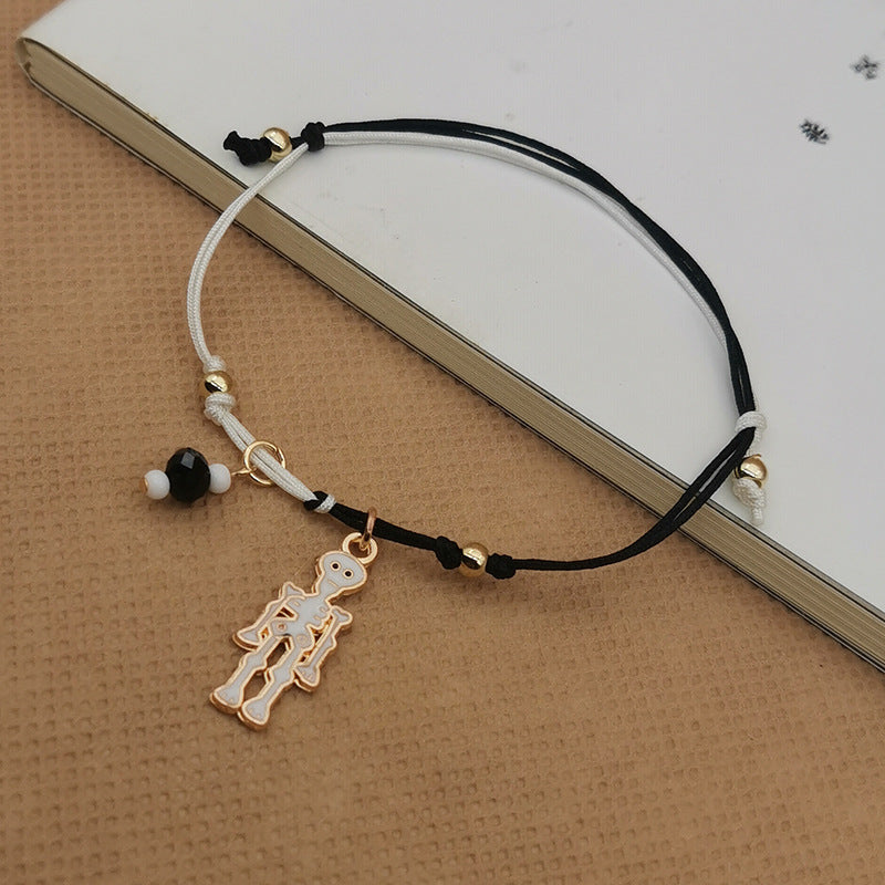 Wholesale Halloween Handmade Woven Ghost Pumpkin Skull Bracelet ACC-BT-Haol005