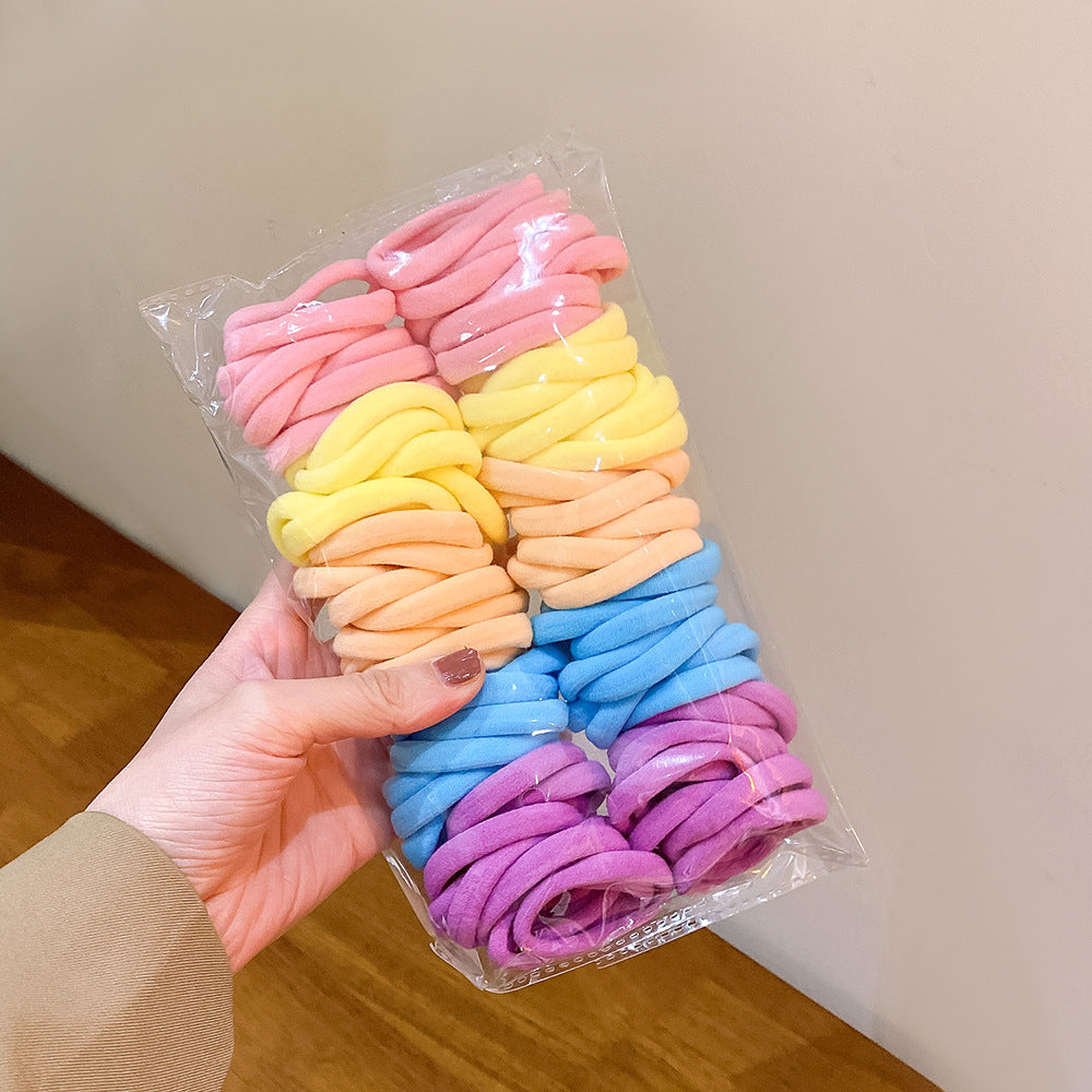 Wholesale 4.5CM 10pcs Medium Towel Ring Hair Tie Hair Scrunchies ACC-HS-Huidi003