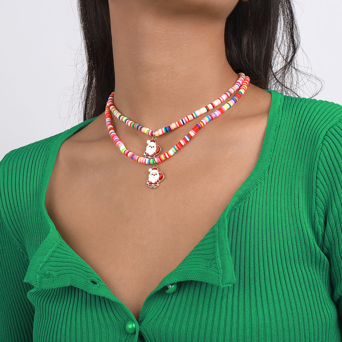 Wholesale Bohemian Ethnic Style Distinctive Oil Drop Necklace  Leather Pad