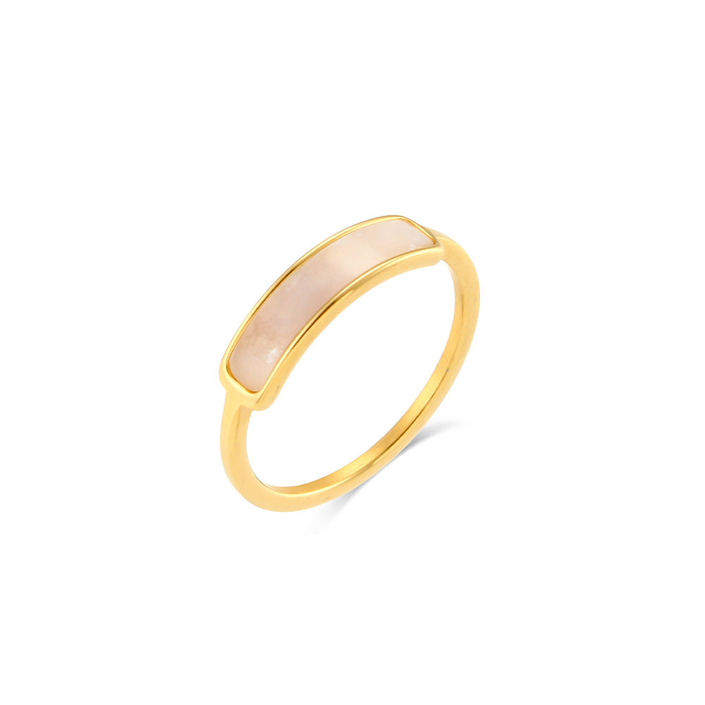 Wholesale Trendy Stainless Steel Gold-Plated Rings with Electroplating Finish for Everyday Wear and Gifts