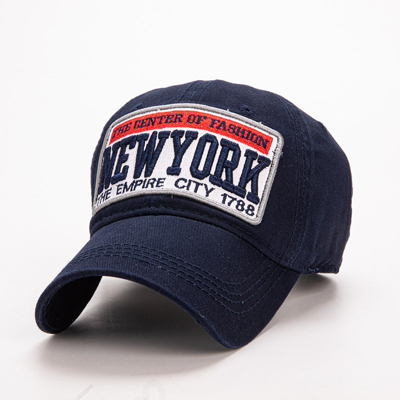 Wholesale Washed patch letter embroidered baseball cap