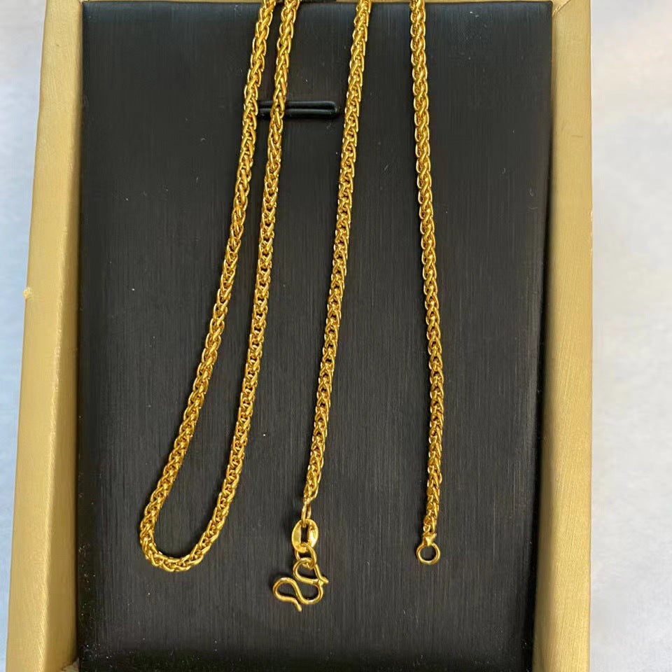 Wholesale sweater chain rice button jewelry necklace