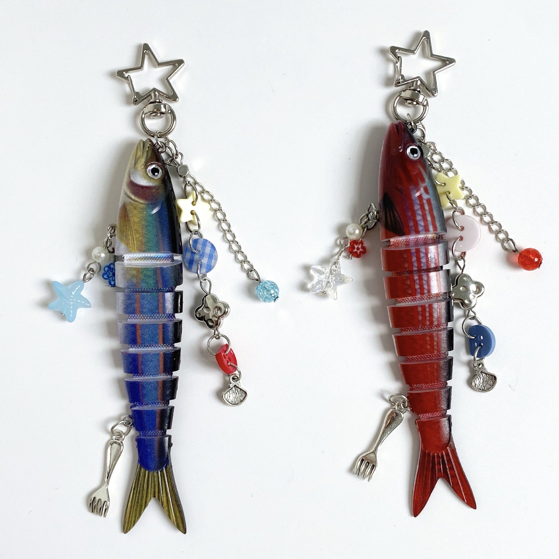 Wholesale marine small fish keychains