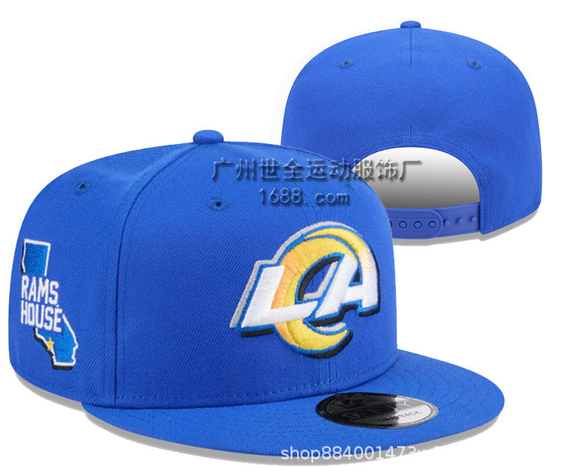Wholesale Football Cap Embroidery Baseball Cap Flat Brim Hat ACCVIP-HT-ShiQuan001