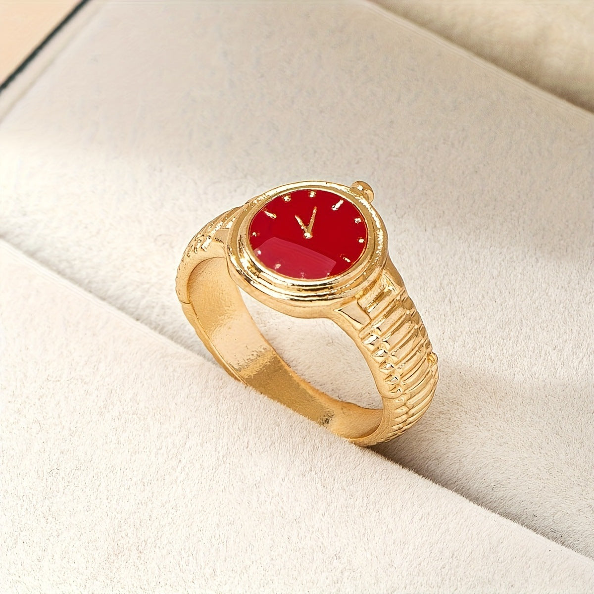 Wholesale Alloy Luxury gemstone watch rings