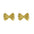 Wholesale  copper plated 18k gold female bow earrings