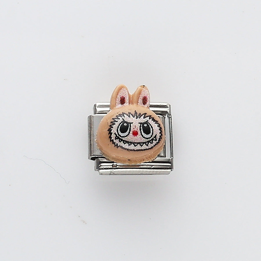 Wholesale 10pcs Italian Charm Bracelet 9mm DIY Splicing Cartoon Character Series Stainless Steel Composable Bracelet