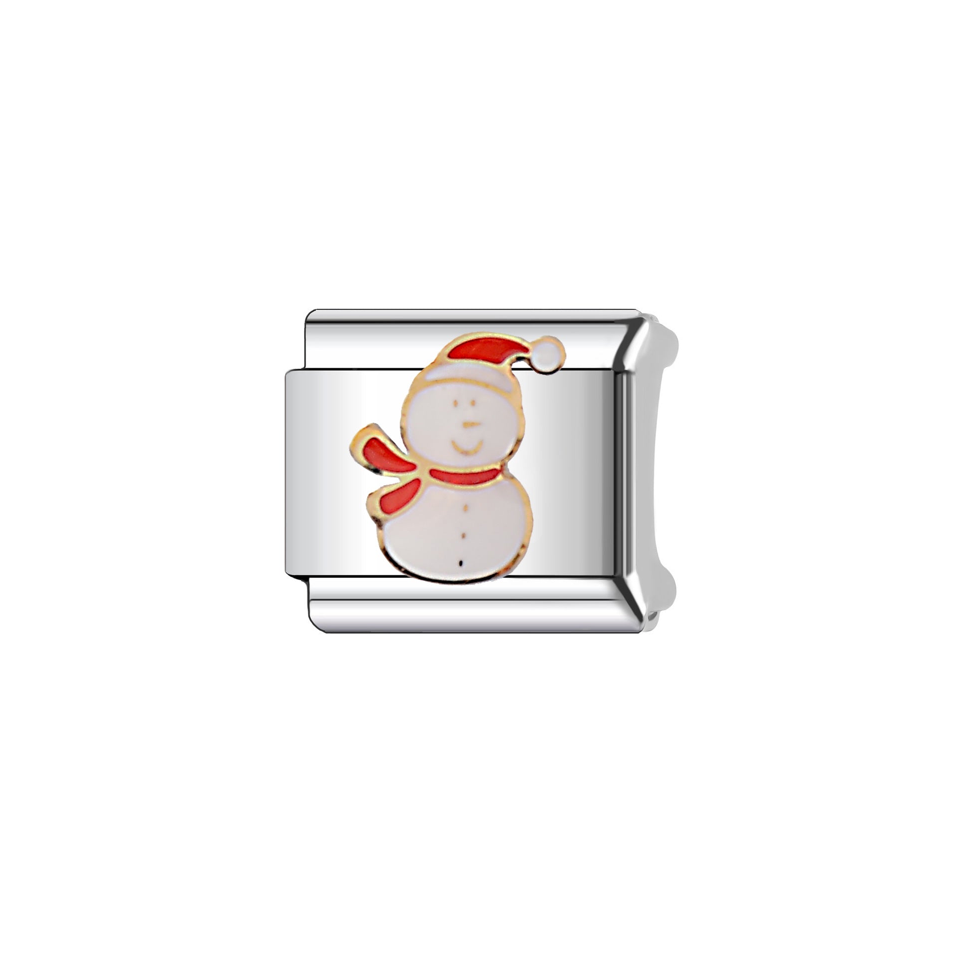 Wholesale Christmas DIY Bracelet Accessories Stainless Steel Snowman Santa Holiday Jewelry Making