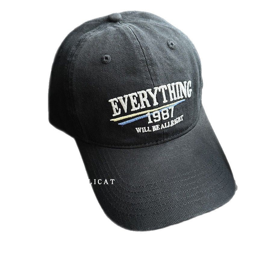 Wholesale Vintage Washed Cotton Embroidered Letters Baseball Hat