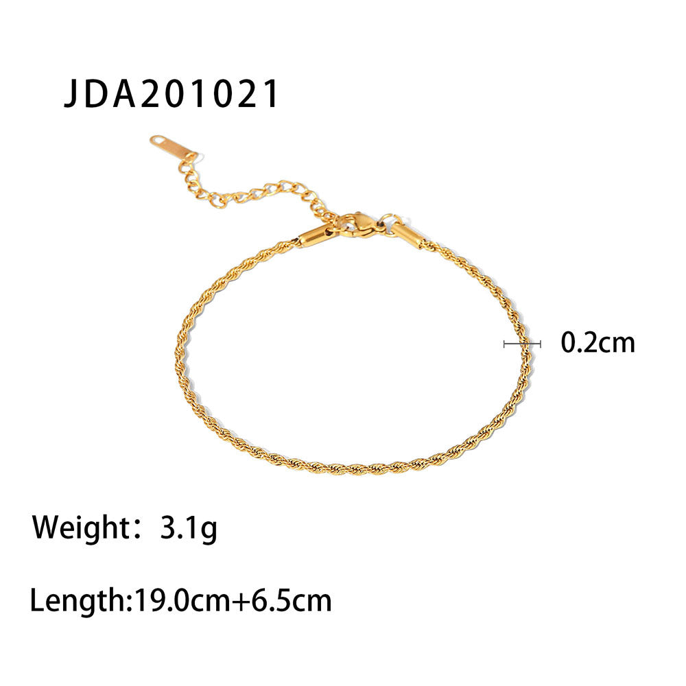 Wholesale Vintage Cross Anklet Titanium Steel Anklets ACC-AS-JD001