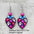 Wholesale Valentine's Day  Leopard Love Pendant Earrings
