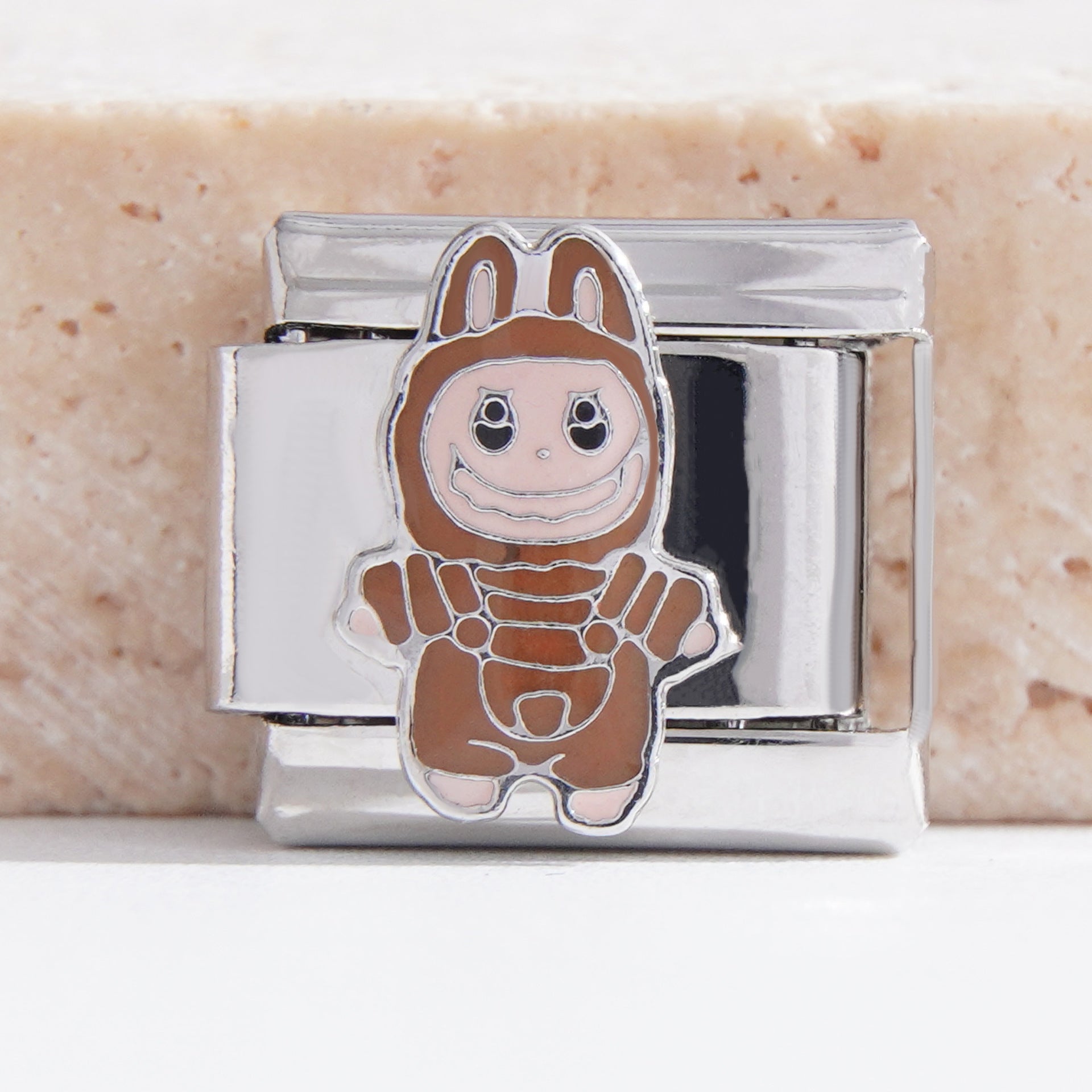 Wholesale Italian Charm Bracelet 9mm DIY Splicing Cute Cartoon Stainless Steel Composable Bracelet