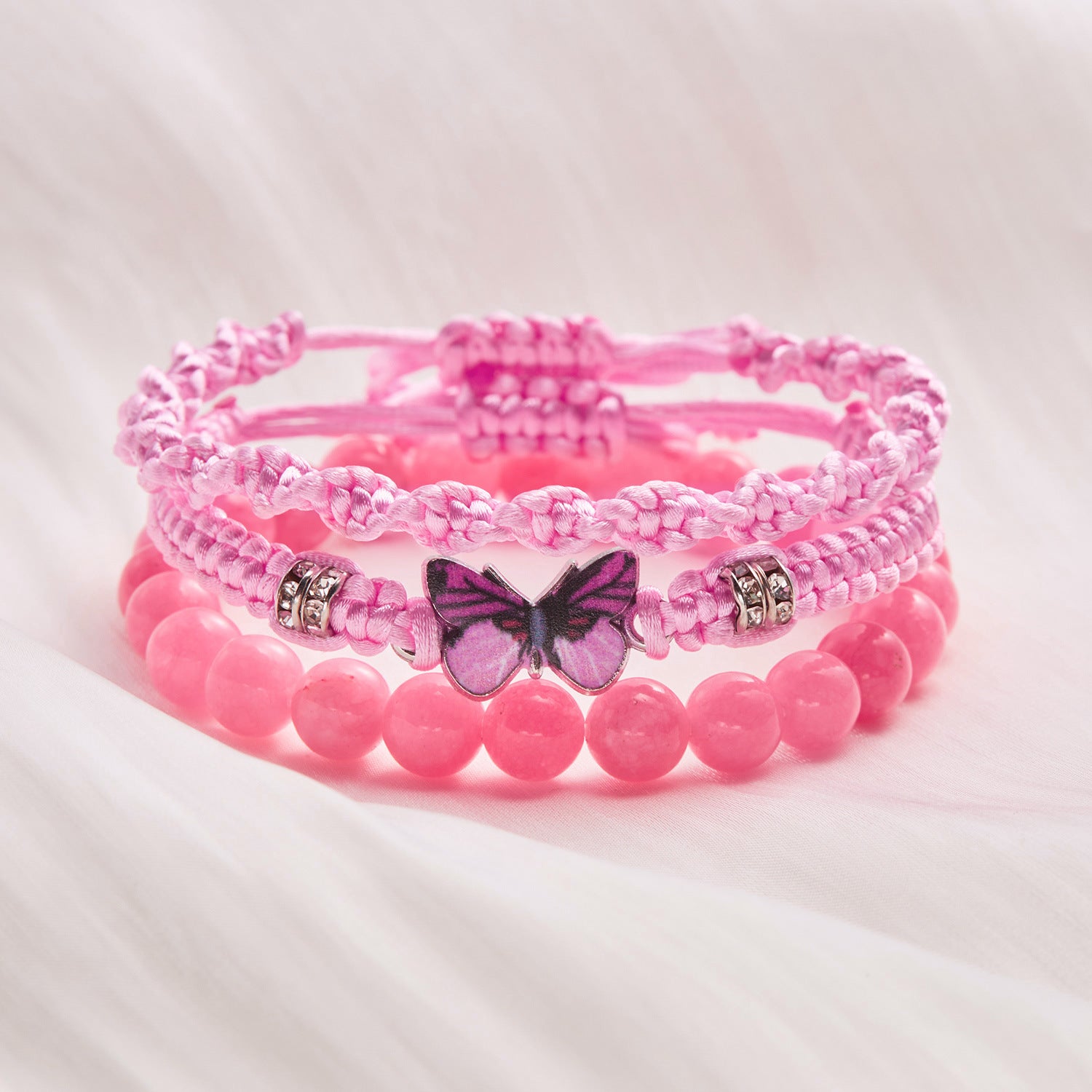 Wholesale  Bohemian Beaded Bracelet suit Wings Tassel  Bodhi Beads Rice Beads Multi-layer Bracelet