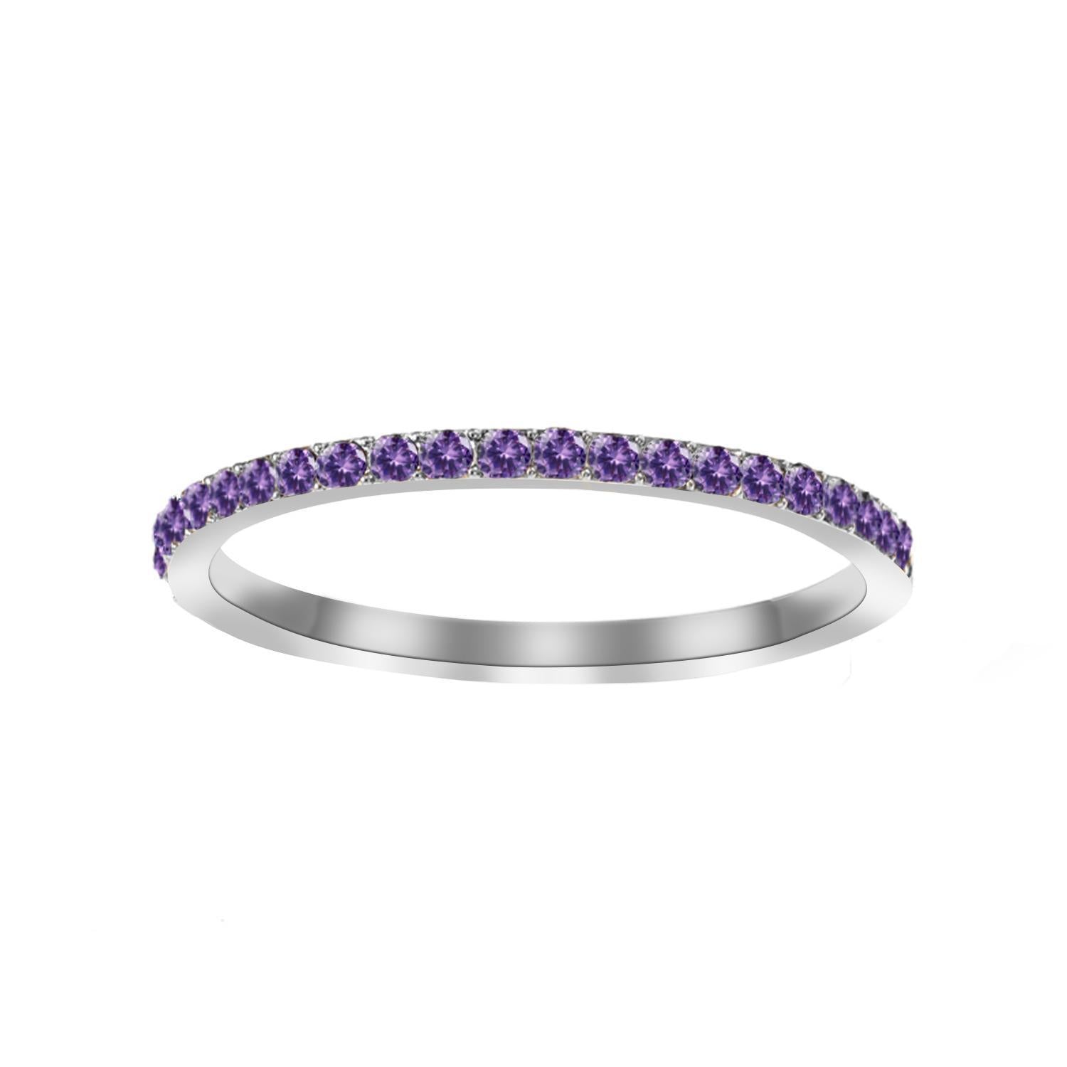 Wholesale Stainless Steel Ring with Colorful Birthstone-Colored Diamond Accents