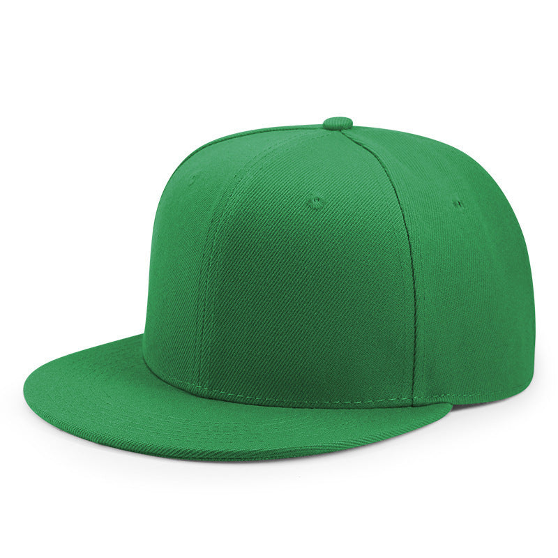 Wholesale Fashion Six Panel Hard Top Flat Brim Hip Hop Baseball Cap Unisex Streetwear Summer Casual Hat