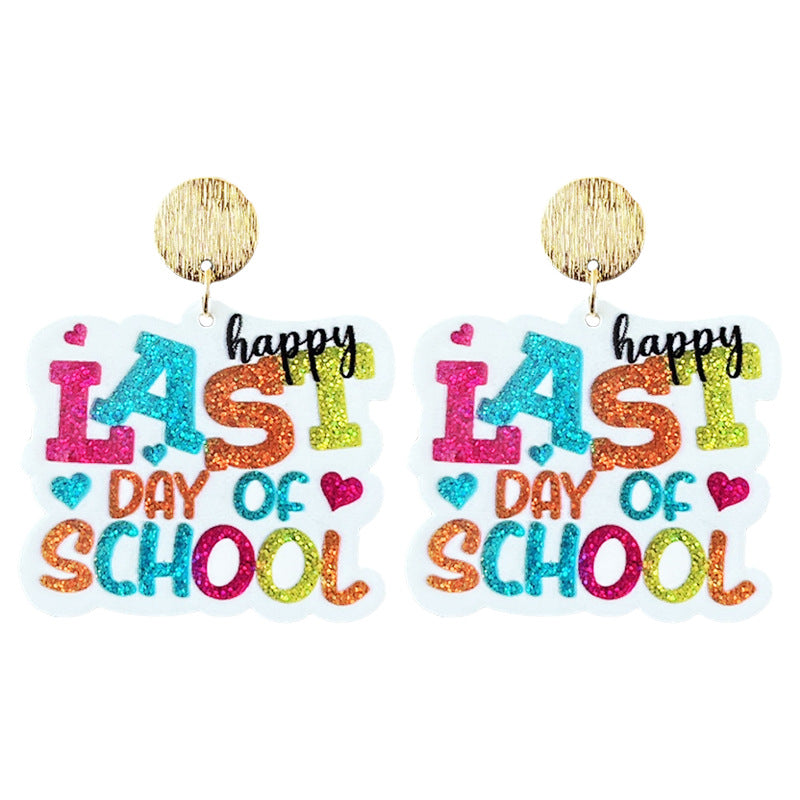Wholesale teachers thank festival earrings