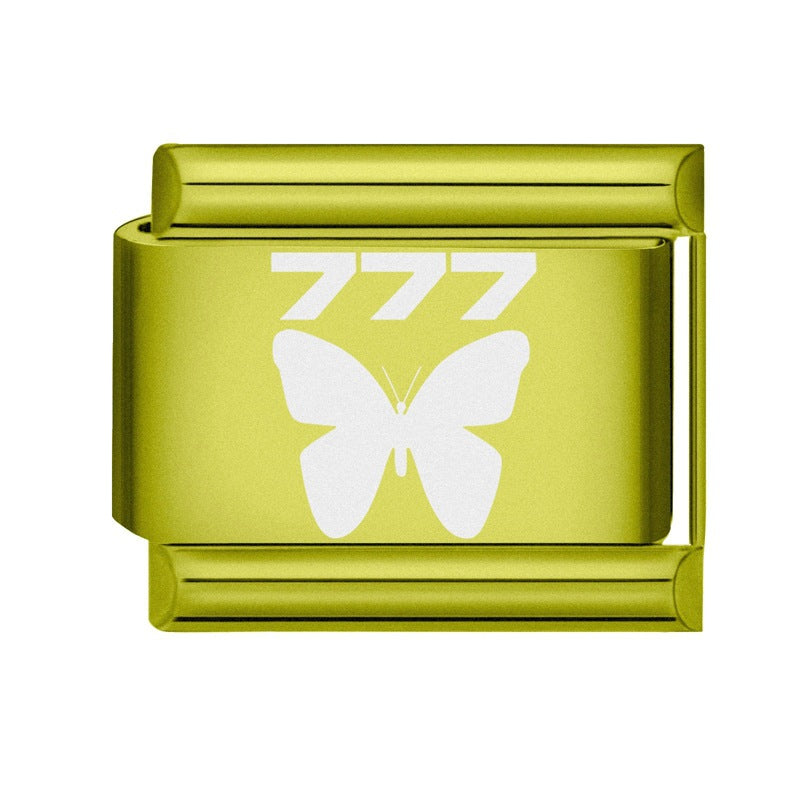 Wholesale 9mm Italian Charm Starter Bracelets DIY square Single Section Creative Stainless Steel Composable Bracelet