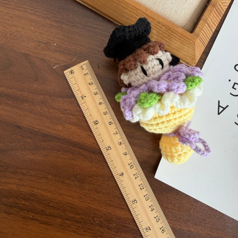 Wholesale Crochet Graduation Doll Keychain,  Wool Yarn,  Gift for Couples,  Boutique Resale