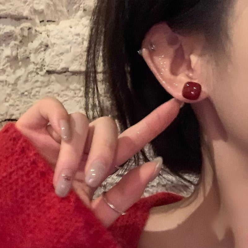 Wholesale 925 Silver Needle Design Acrylic Earrings