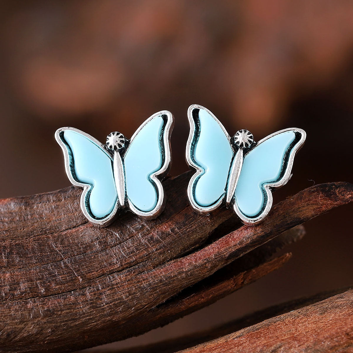 Wholesale Colorful butterfly earrings
