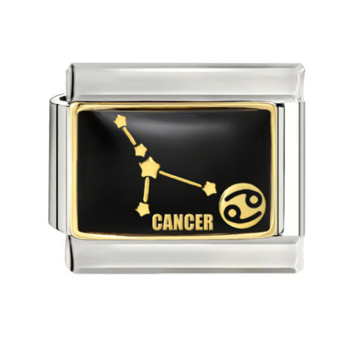 Wholesale 9mm Italian Charm Starter Bracelets DIY square Single Section Creative Stainless Steel Composable Bracelet